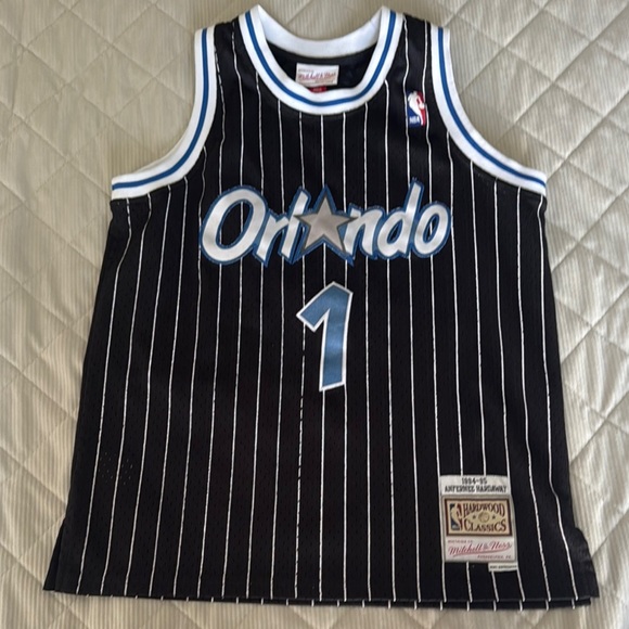 Mitchell & Ness Black and White Orlando Magic Jersey - Picture 1 of 8